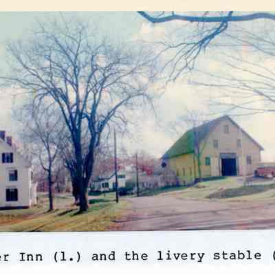 The livery stable later became Kenneth Hodgdon's garage where he sold Studebaker cars