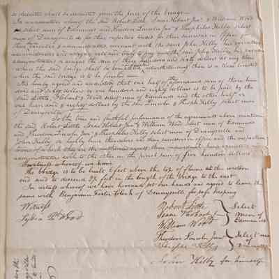 Contract for Bridge Between Dennysville and Edmunds, Maine