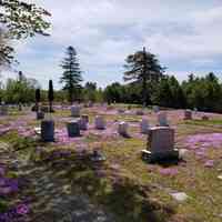          Photo of town cemetery in Dennysville, Maine; Image taken on Memorial Day, 2022.  The cemetery is thought to date to the early 19th century, although the town records covering those years were lost in a fire.
   