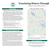 Poster for Mapping the Dennys River over 9000 Years