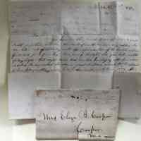 Letters Between Eliza B. Cooper and John Cooper, Esq.