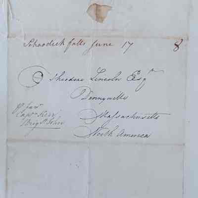 Address side of letter from James Russell