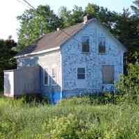          William Rice Allan's Carpentry shop relocated on The Lane in Dennysville, Maine; Originally located next to his house, this structure served as Will Allan's carpentry shop, until it was moved farther down the Lane, where is has been the the home of 