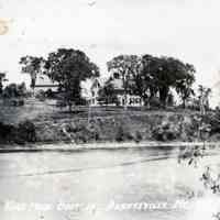          Postcard showing the Lincoln House and Dennys River in Dennysville, Maine.; The image was taken from the Edmunds side of the river, probably around 1900.
   