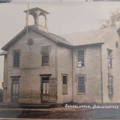 Postcards with Schools and Churches in Dennysville and Edmunds, Maine