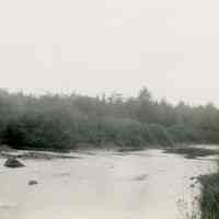          Confluence of the Cathance Stream and Dennys River; Image by Theodore Stoddard, made during the Northeast Archeological Survey in 1949, courtesy of the Peabody Institute of Archeology, Andover, Massachusetts.
   