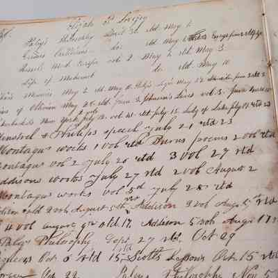 Sample page showing book order of Elijah P. Lovejoy