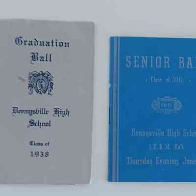 Graduation Ball Programs, Dennysville, Maine