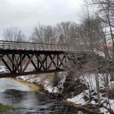 View of the Dennys River Trestle Bridge from Rte. 86.