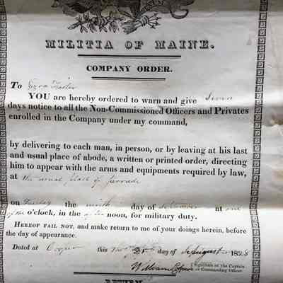 Materials Related to the Military Service of William Cooper