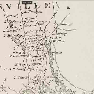 1881 Colby Atlas Map, Shipyard Road to Lower Dennysville.