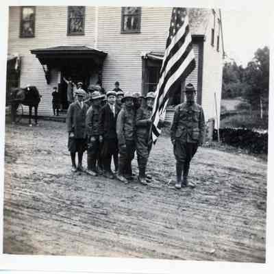 Boy Scouts in Front of A.L.R. Gardner's Store, Dennysville, Maine