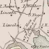          Shipyard Road , Dennysville in 1881.; Isaac Wilder's house was located down the hill and across the road from the dwelling of Siom Page, on this detail from the Colby Atlas of Washington County in 1881.
   