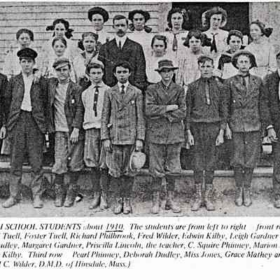 Dennysville High School Students, Dennysville, Maine c. 1910