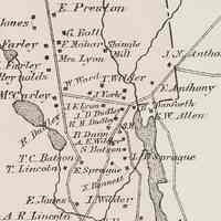          Lower Dennysville, 1881; Detail of the Colby Atlas Map of Washington County, 1881, showing the residents near the mouth of Wilson's Stream.
   