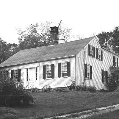 A.L.R. Gardner House, relocated to Water Street, Dennysville, Maine, in 1891.: Photograph by Frank Beard for the Maine Historic Preservation Commission, 1980.