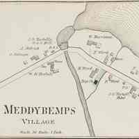          Meddybemps Village; From the Colby Atlas of Washington County, Maine, 1881
   