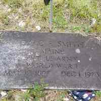          Smith Family Cemetery, Edmunds Maine; This is the most recent burial in this cemetery. Dale Smith was a brother to Ruth (Smith) Cox.
   