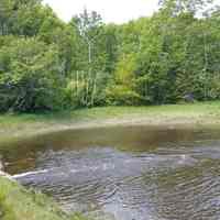          Dock Brook, Dennysville, Maine; A culvert has now replaced Dock Bridge which once spanned the flow of tide water from the Dennys River into Dock Brook, on Route 86.
   