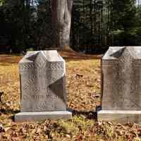          Gravestones of William P. and Hilda E. Reynolds in Marion; Gravestones of Civil War veteran William P. Reynolds, Co. H. 11th Maine Regiment, and his wife, Hilda.
   