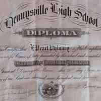 Dennysville High School Diploma of E. Pearl PHinney