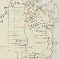          South Edmunds and County Road in 1881; Angular corners on U.S. Route 1 were removed or modified in the course of the twentieth century, leaving many sections of road stranded to return to nature, such as Towse's Corner, seen on the 1881 Colby Atlas map of Washington County, Maine.
   