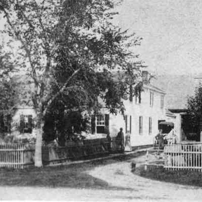 A.L.R. Gardner House in its original location on King Street at the end of The Lane in Dennysville Maine.