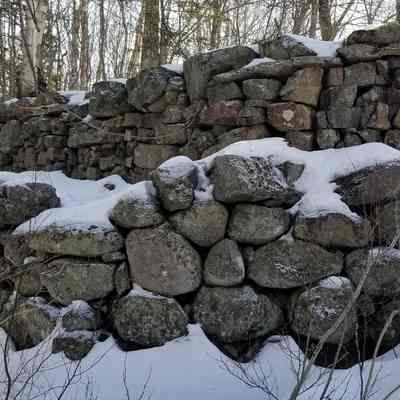 Stonework from the Dennys River Dam built in 1787
