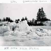 Ice Over Rock Peter, Dennys River, Maine