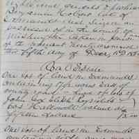 Inventory of the Estate of Benjamin Hobart