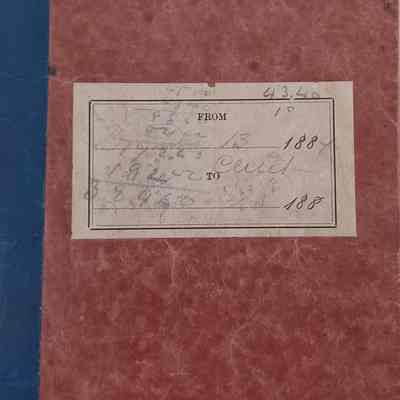 Notebook containing an inventory of the estate of Benjamin Hobart