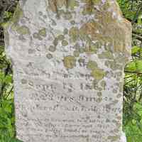          Name Unreadable; Died September 13, 1864, aged 23 years and 9 months, Member of Company D. 7th Maine Regiment
   