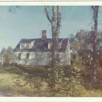 Stephen H. Jones House on King Street, Dennysville, Maine, c. 1968.: The modest cape style house was the original home of Stephen and Eliza Jones, and birthplace of their eleven children.  The house was torn down around 2015.