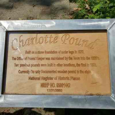 Signage for the Charlotte Pound, Charlotte, Maine