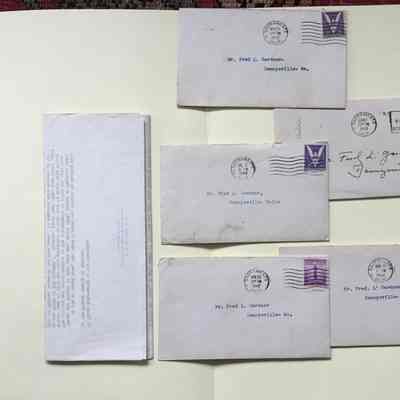 Correspondence of E. M. Wilder to Fred Gardner