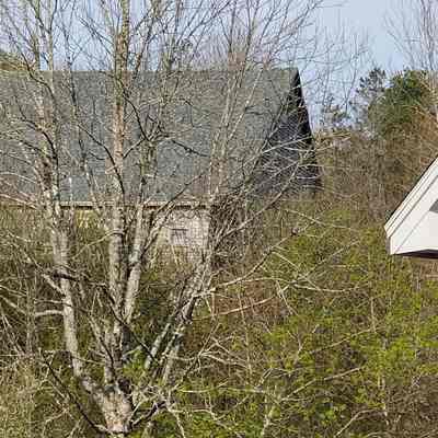 View of Barn behind the T.W. Allan House in Dennysville, Maine.