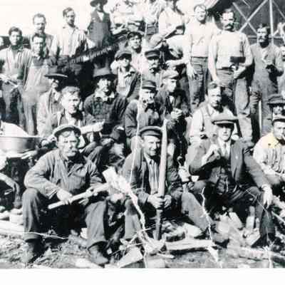 E. I. White's Steam Mill Work Crew, Edmunds, Maine