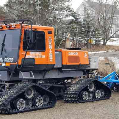 Trail grooming equipment at the ATV Club in Dennysville Maine