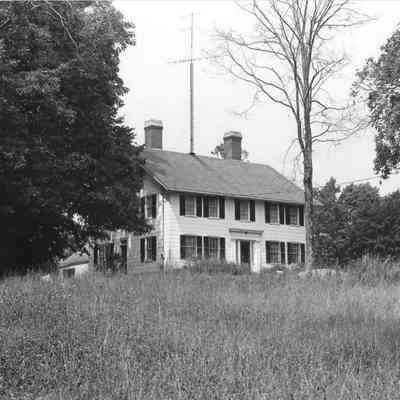 The Mill House in 1980: Photographed by Frank Beard for the Maine Historic Preservation Commission for documentation of the nomination of the village of Dennysville as a National Historic District.
