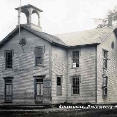Town Schoolhouse, Dennysville, Maine: The Schoolhouse in Dennysville, Maine, was built in 1857 with a town hall upstairs.  It served as a grammar school, eventually incorporating a high school in 1894, until June 12, 1961, when the Dennysville schools were closed, and the students sent elsewhere.