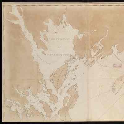 Chart of Passamaquoddy Bay and Grand Manan Island, New Brunswick, from The Atlantic Neptune, J.F.W. Des Barres,London, 1777.: Map reproduction courtesy of the Norman B. Leventhal Map & Education Center at the Boston Public Library.
