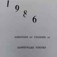 Directory of Students of Denysville Schools ... and Others