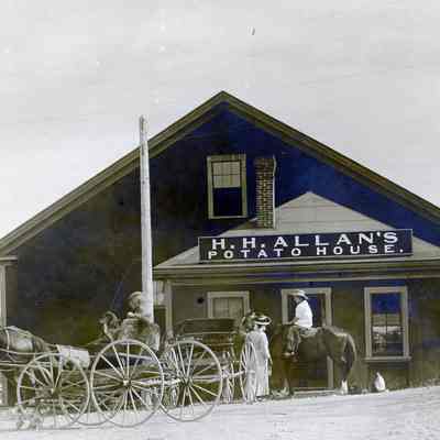 H.H. Allan's Potato House at the Dennysville Station.