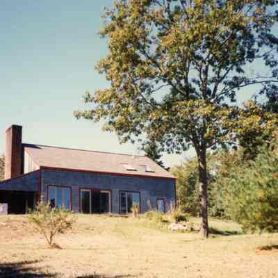 Side of building facing the Dennys River