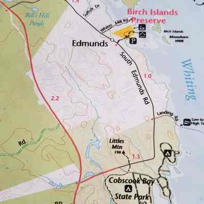 Trail Map of South Edmunds, Cobscook Shores, 2022