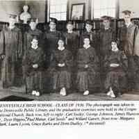 Dennysville High School Graduates, Dennysville, Maine, 1936