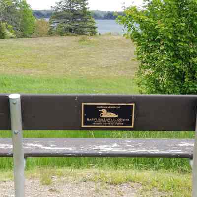 Memorial Bench, at Cobscook Bay State Park, Edmunds, Maine