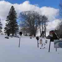          Winter view of the Town Cemetery, Dennysville, Maine, 2023
   