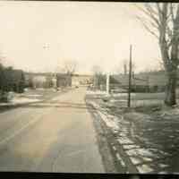          Main Street , Meddybemps, Maine; Palmeter's Store is on the right in this photographic view of Main Street, Route 191, in Meddybemps Maine, taken around 1960.
   