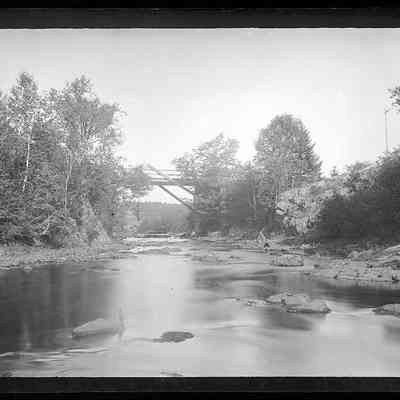 Dennys River Near the Falls Bridge